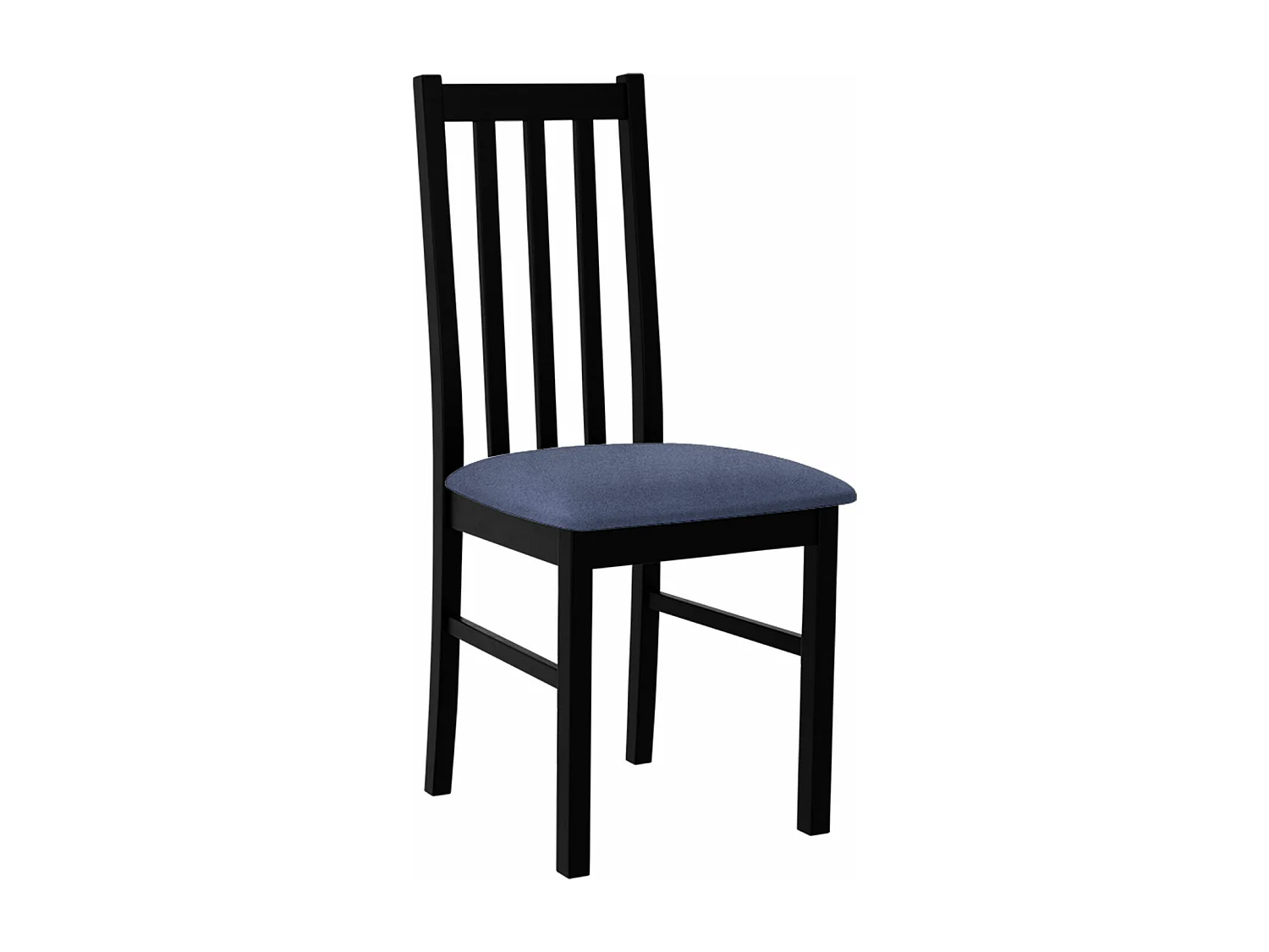 Chaise Victorville 141, Gris|Noir, 94x43x49cm, Tissu, En bois, Bois