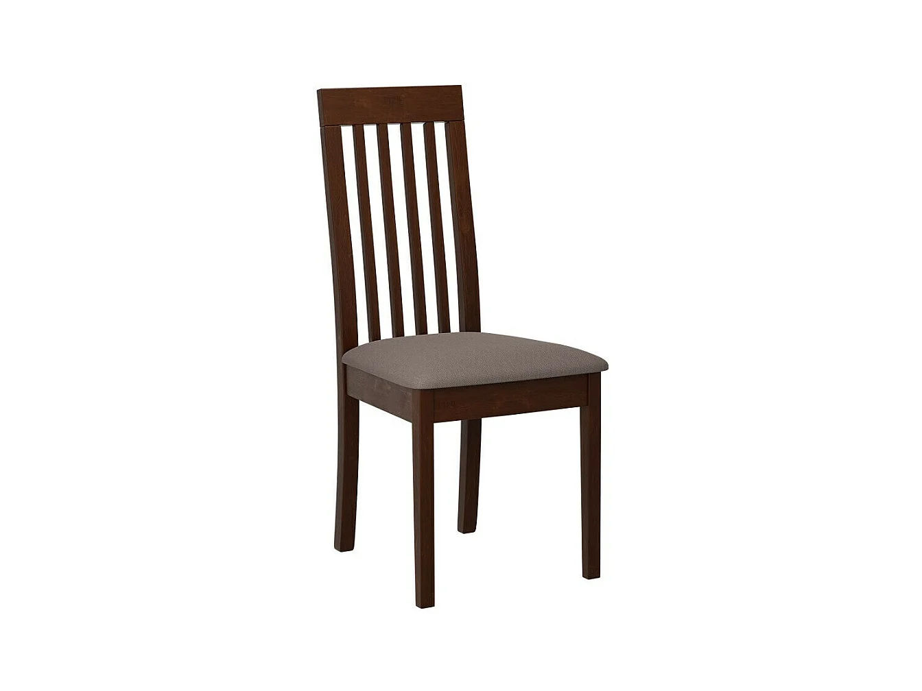 Silla Victorville 347, Nogal|Marrón, 96x45x41cm, Tapiz, De madera, Madera