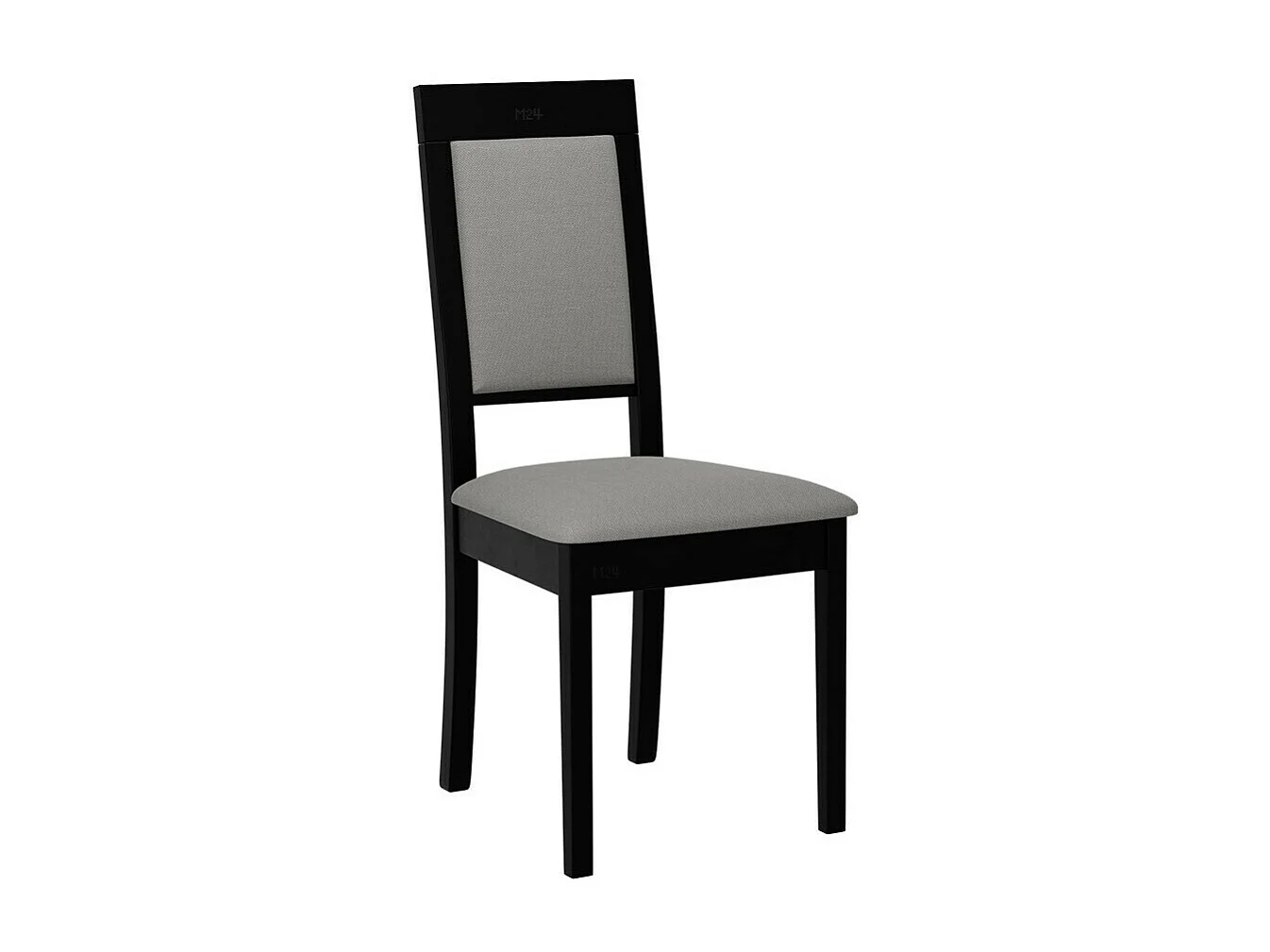 Silla Victorville 340, Gris|Negro, 93x47x43cm, Tapiz, De madera, Madera