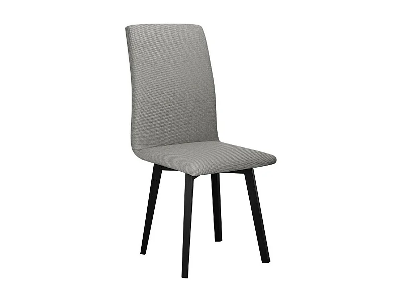 Silla Victorville 269, Negro|Gris claro, 90x43x40cm, Tapiz, De madera, Madera