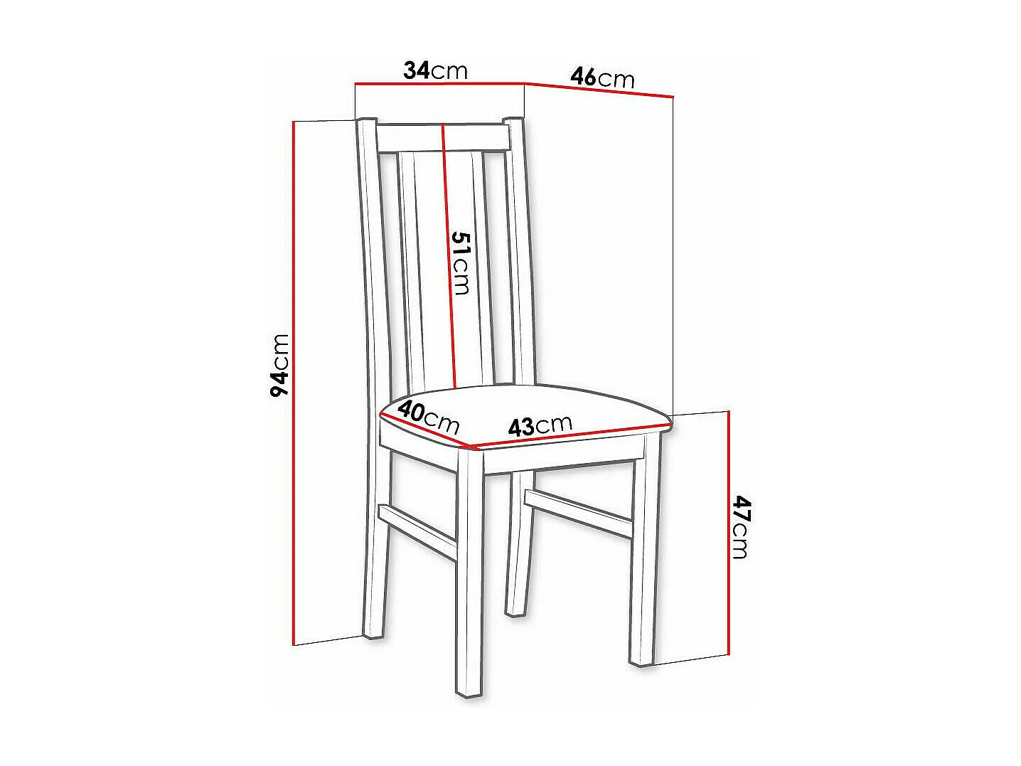 Chaise Victorville 143, Noix|Vert, 94x43x46cm, Tapisserie, En bois, Bois