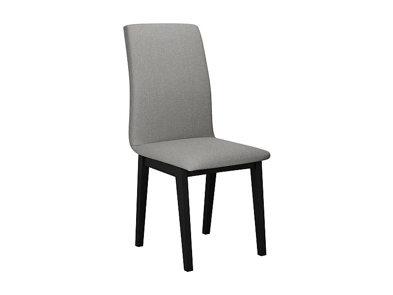 Silla Victorville 268, Negro|Gris claro, 90x43x40cm, Tapiz, De madera, Madera