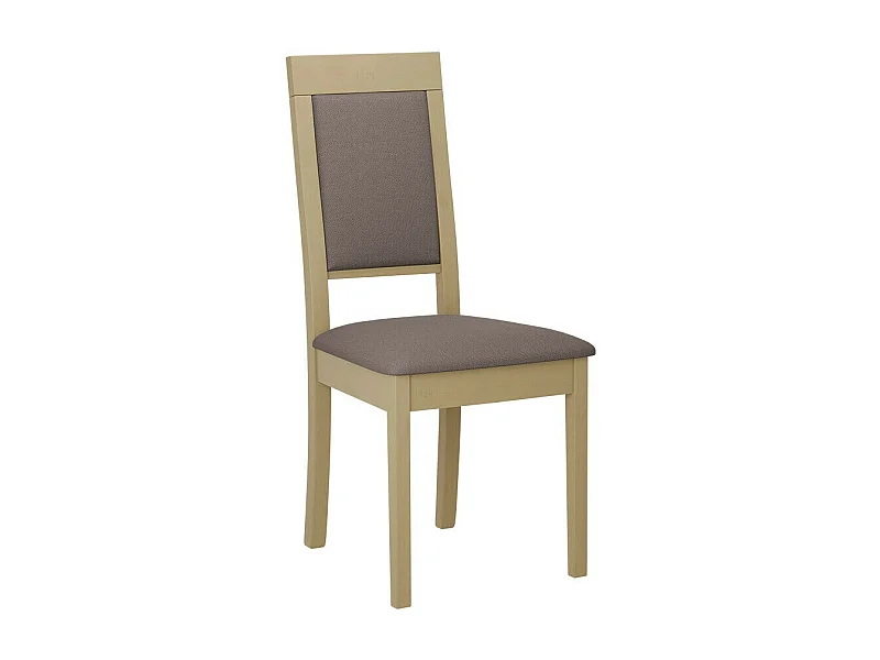 Silla Victorville 340, Roble Sonoma|Marrón, 93x47x43cm, Tapiz, De madera, Madera