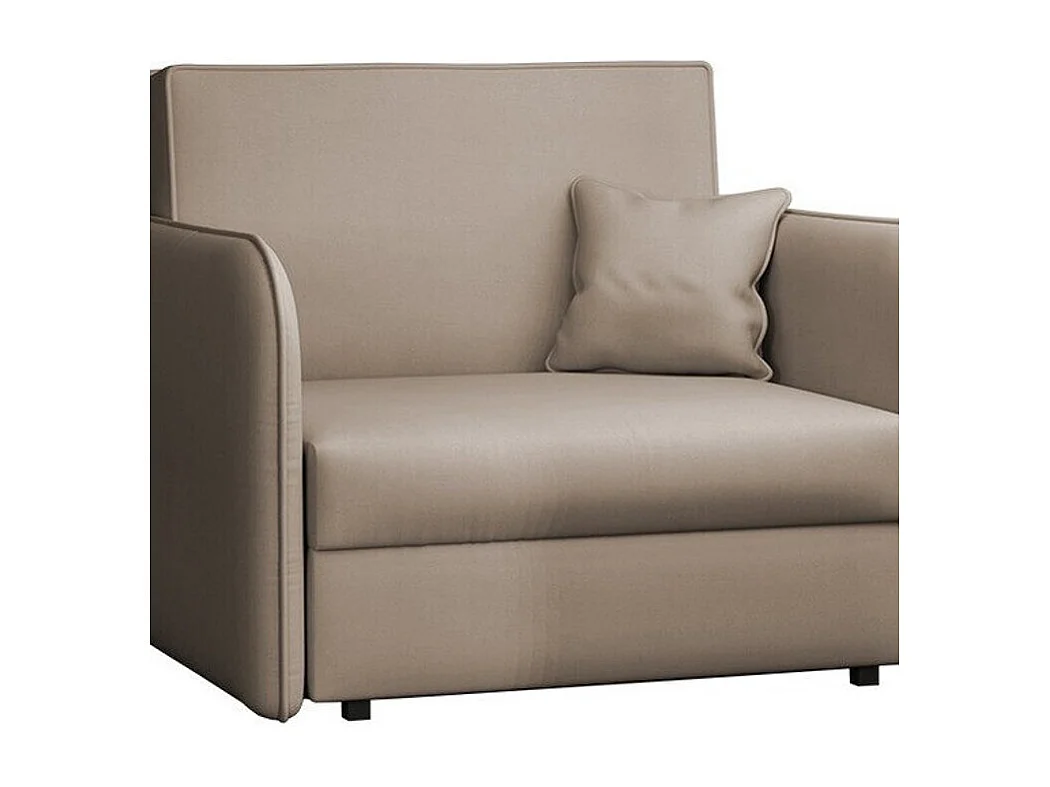 Poltrona Columbus 125, Nocciola, 85x95x98cm, Arazzo, Gambe: Metallo