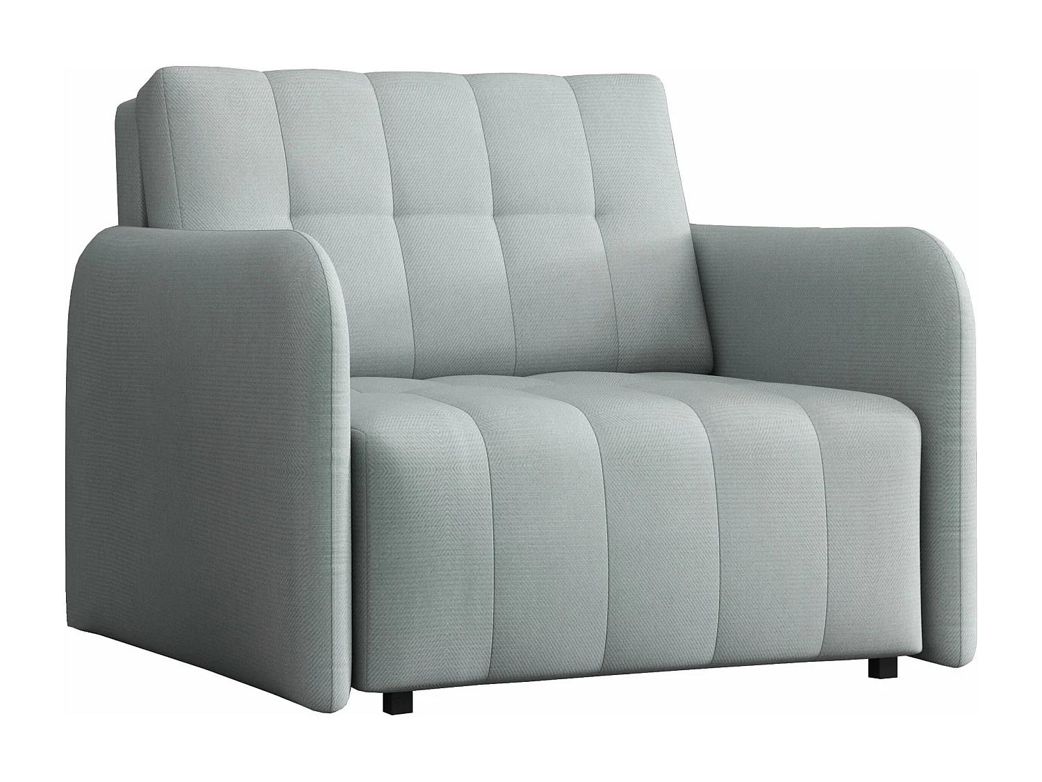Fauteuil Columbus 176, Gris, 85x95x98cm, Tapisserie, Pieds: Métal|Plastique