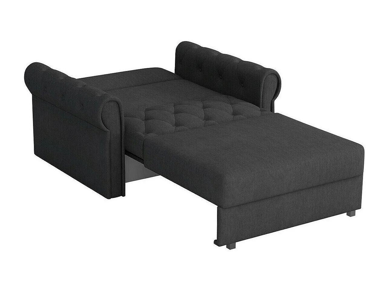 Fauteuil Columbus 200, Gris, 85x116x98cm, Tapisserie, Pieds: Métal