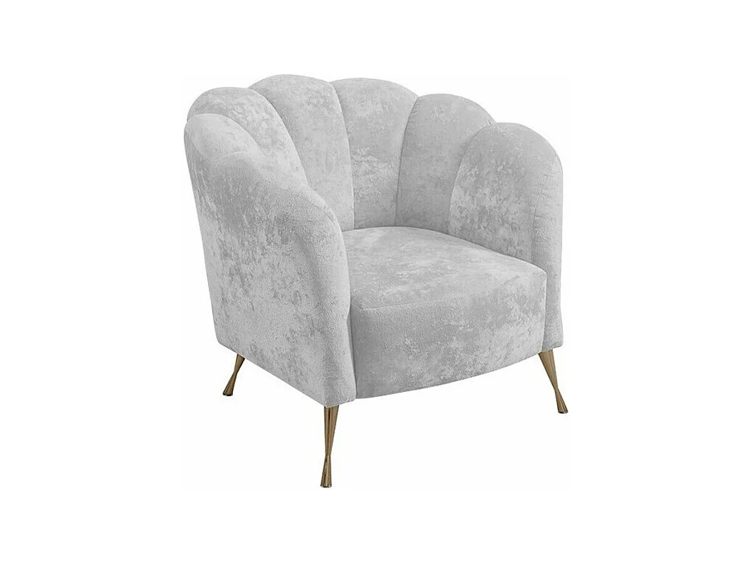 Fauteuil Providence 150, Gris, 78x87x83cm, Tapisserie, Pieds: Métal
