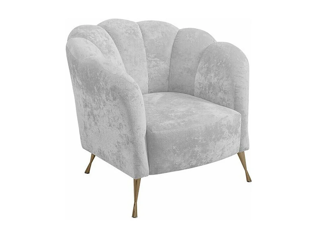 Fauteuil Providence 150, Gris, 78x87x83cm, Tissu, Pieds: Métal