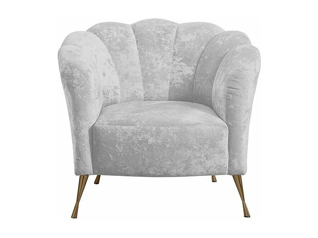 Fauteuil Providence 150, Gris, 78x87x83cm, Tissu, Pieds: Métal