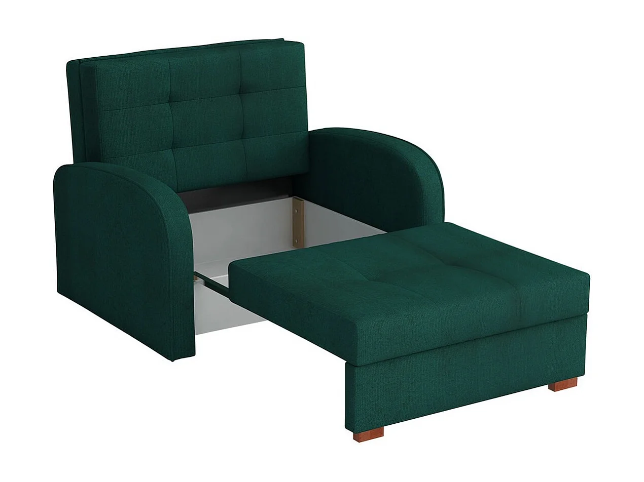 Fauteuil Columbus 114, Noir, 85x103x98cm, Tissu, Pieds: Bois, Mobilier déjà assemblé