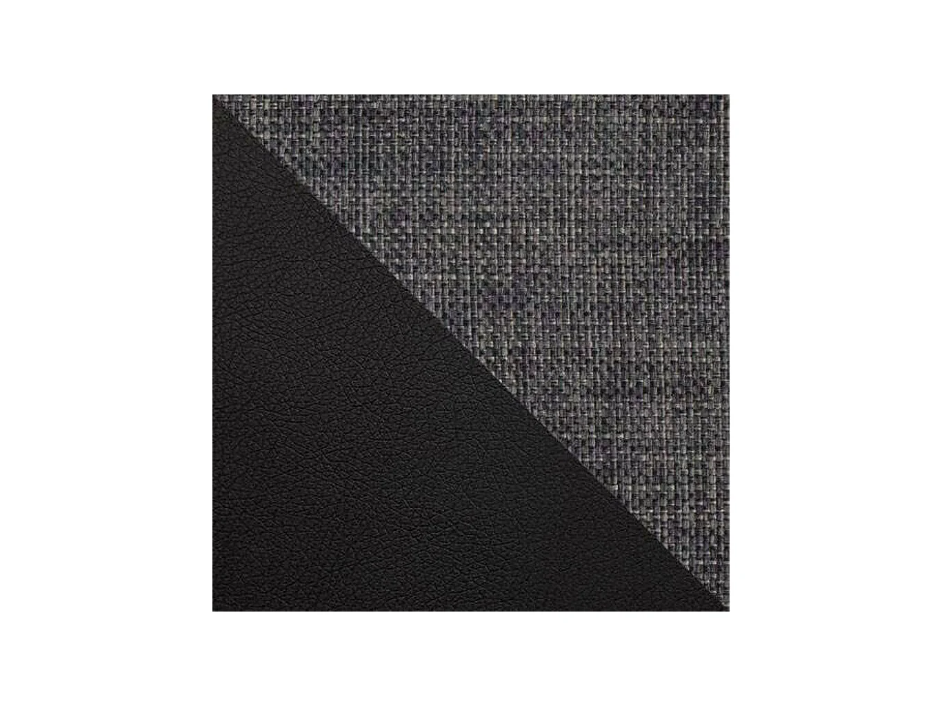 Sillón Comfivo Eliferu 106, Gris, 70x134x102cm, Cuero ecológico + Tapiz, Patas: Metal