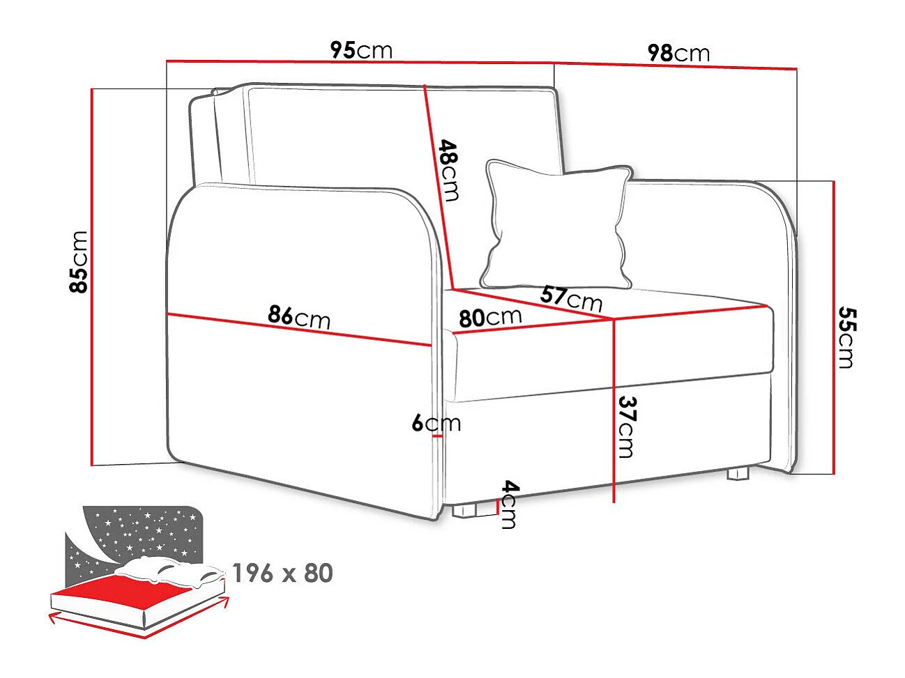 Fauteuil Columbus 125, Bleu, 85x95x98cm, Tissu, Pieds: Métal, Mobilier déjà assemblé