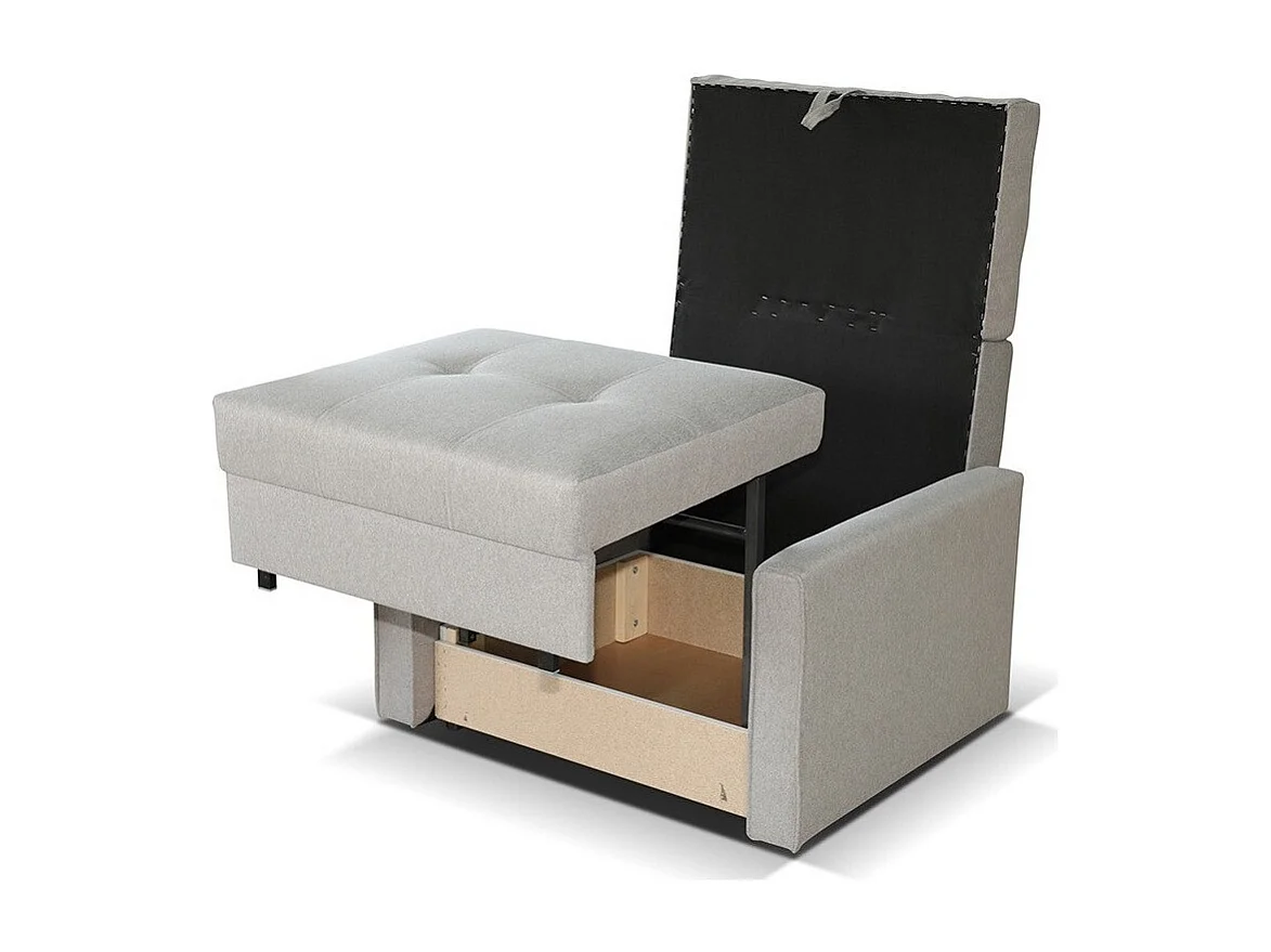 Poltrona Columbus 101, Grigio, 85x103x98cm, Arazzo, Gambe: Plastica|Metallo