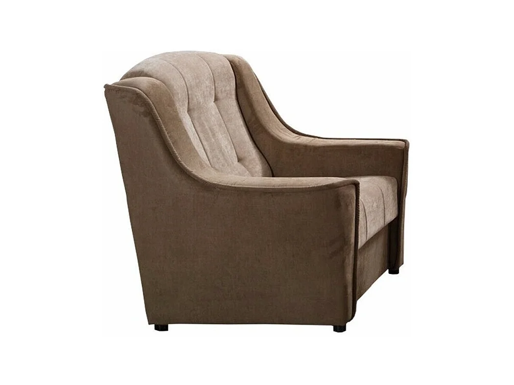 Fauteuil Providence 108, Marron, 93x90x83cm, Tapisserie, Pieds: Plastique