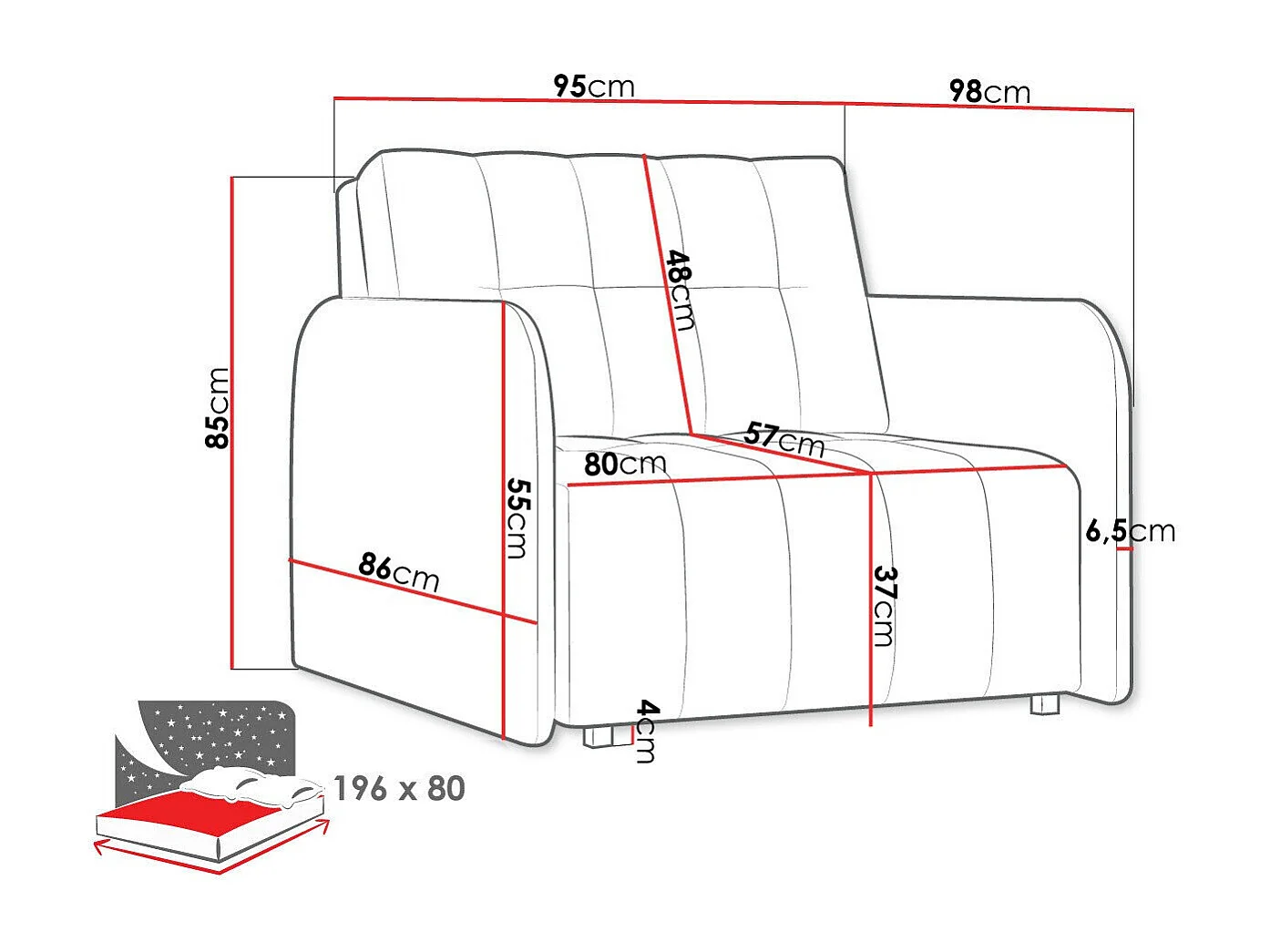 Fauteuil Columbus 176, Brun clair, 85x95x98cm, Tapisserie, Pieds: Métal|Plastique