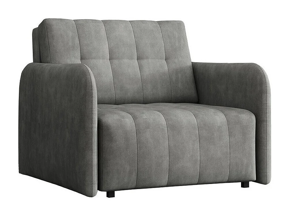 Poltrona Columbus 176, Grigio, 85x95x98cm, Arazzo, Gambe: Plastica|Metallo