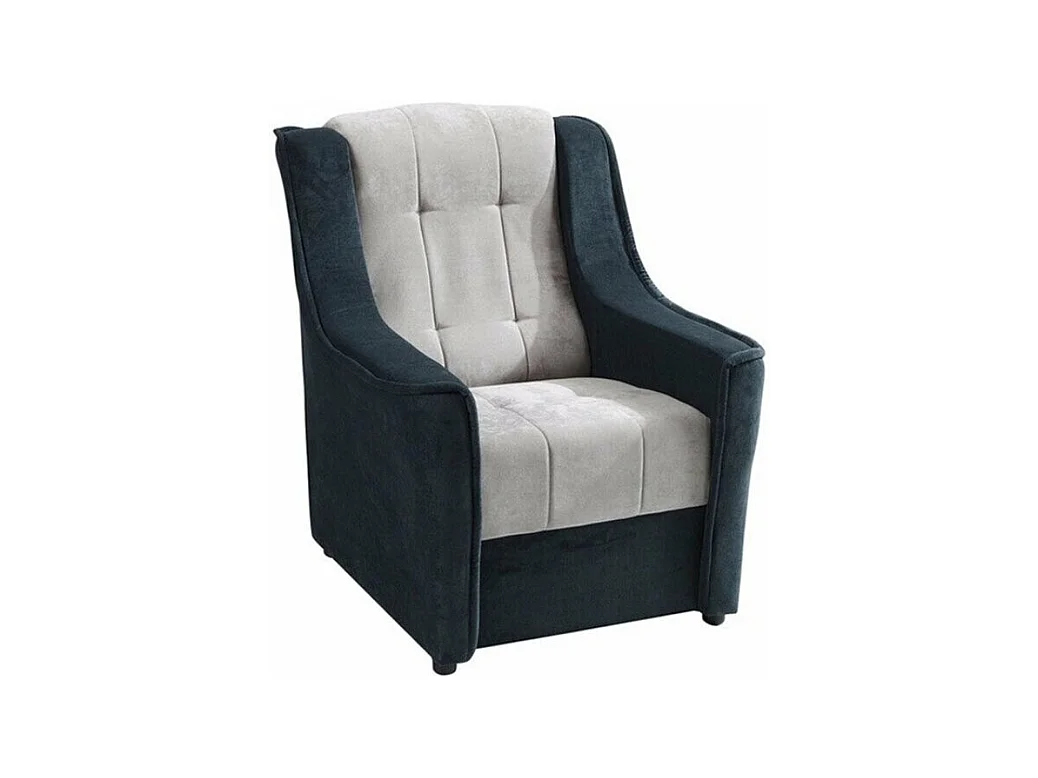 Fauteuil Providence 108, Gris, 93x90x83cm, Tapisserie, Pieds: Plastique