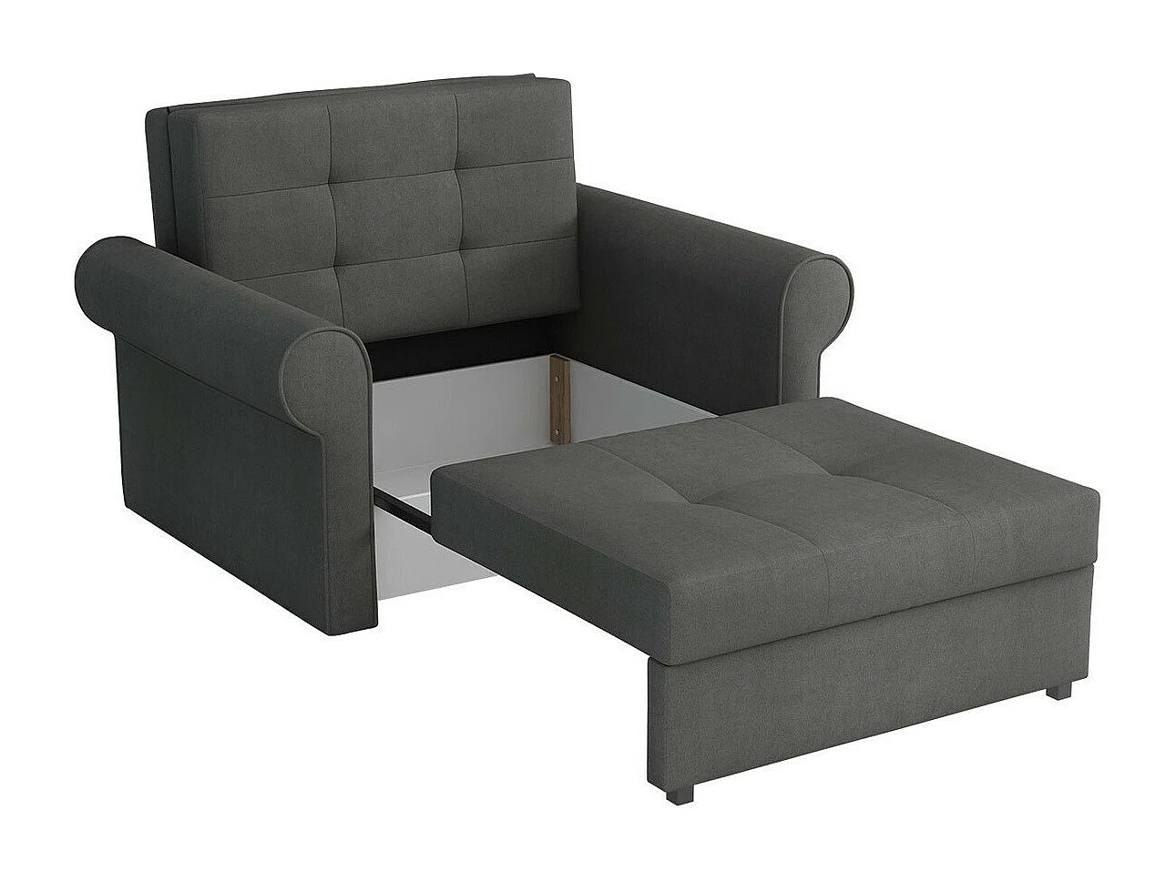 Sillón Columbus 127, Rojo, 85x116x98cm, Tapiz, Patas: Metal, Muebles ya montados