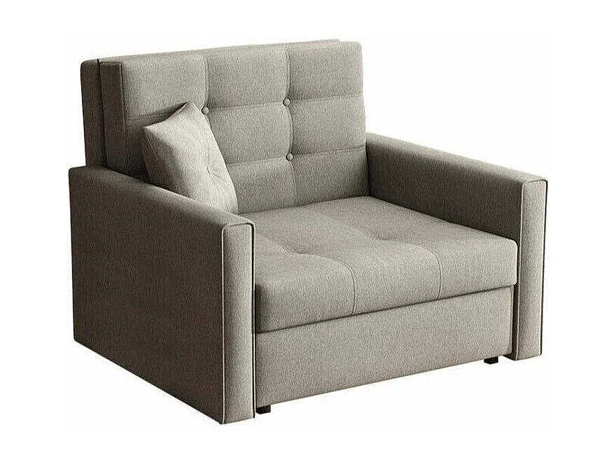 Poltrona Columbus 101, Nocciola, 85x103x98cm, Arazzo, Gambe: Plastica|Metallo
