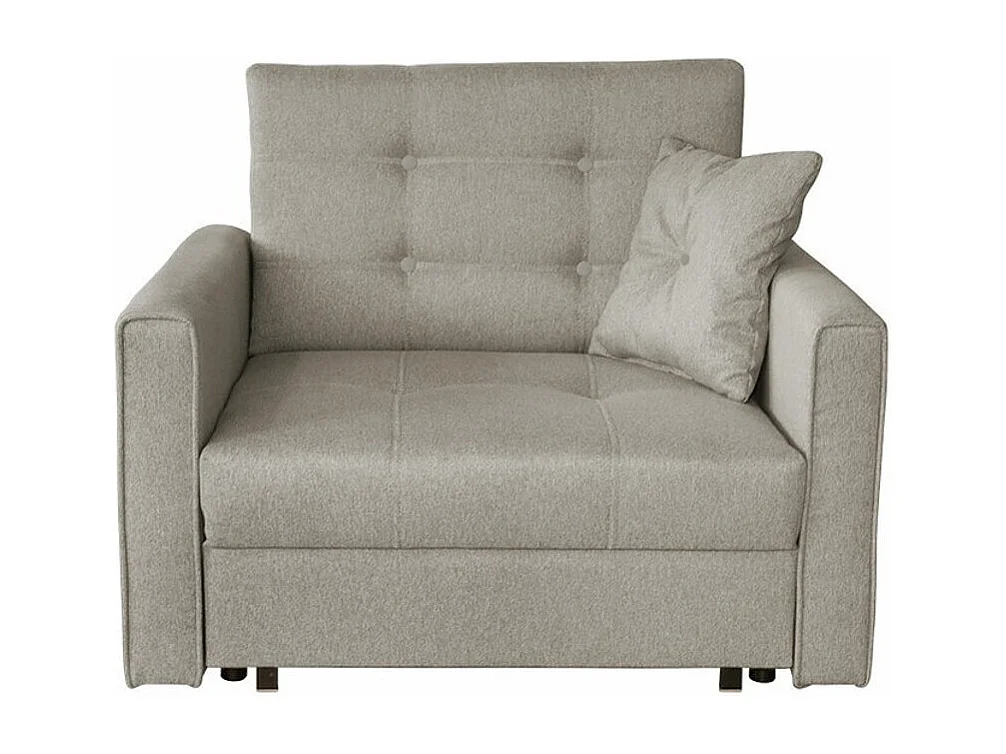 Poltrona Columbus 101, Nocciola, 85x103x98cm, Arazzo, Gambe: Plastica|Metallo