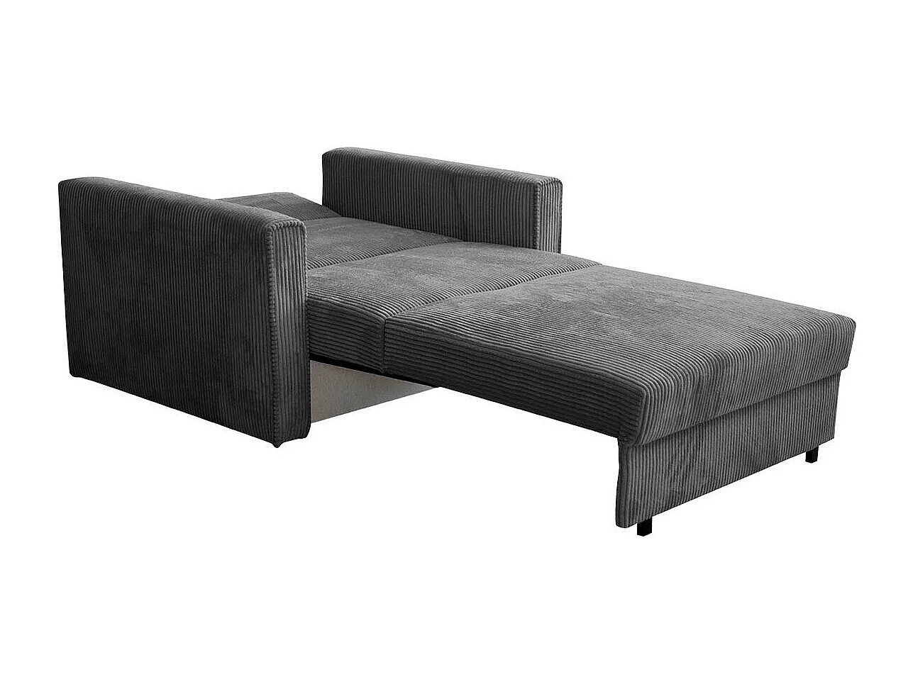 Fauteuil Columbus 190, Gris, 85x103x98cm, Tapisserie, Pieds: Métal