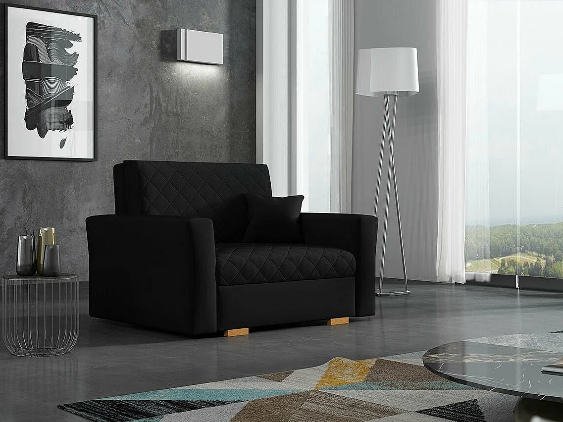 Poltrona Columbus 145, Preto, Tecido, 9x12x10cm