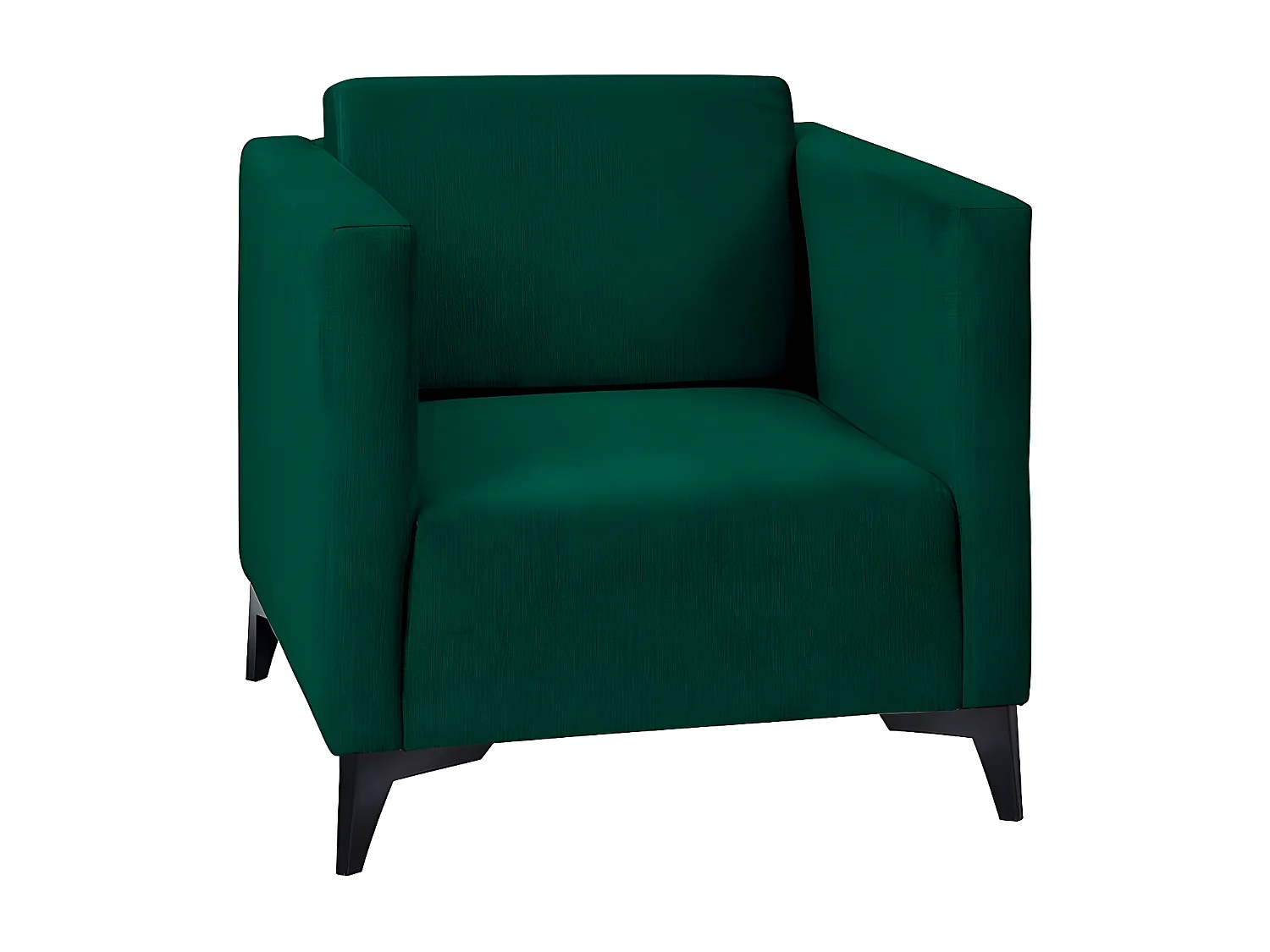 Fauteuil Virmore 102, Vert, 74x76x82cm, Tapisserie, Pieds: Plastique