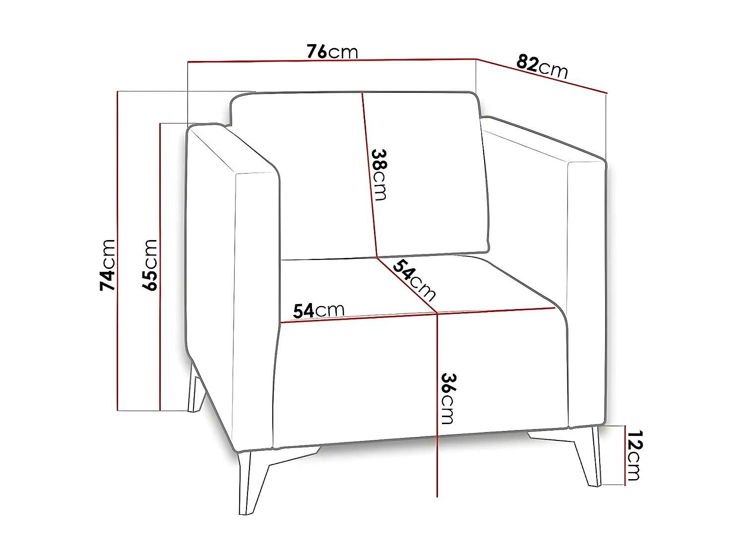 Fauteuil Virmore 102, Vert, 74x76x82cm, Tapisserie, Pieds: Plastique