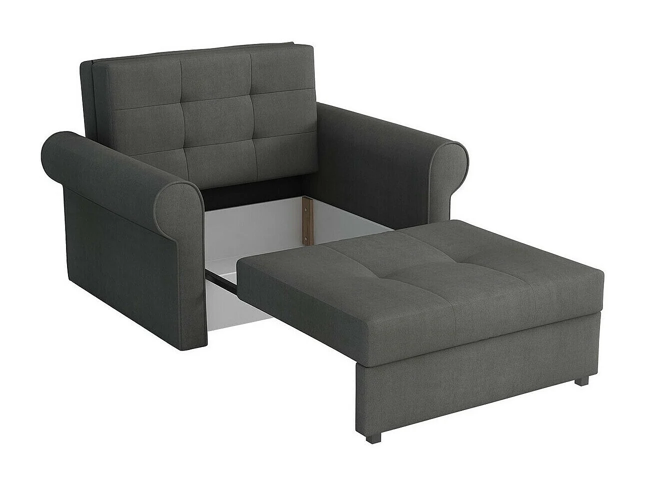 Sillón Columbus 127, Verde, 85x116x98cm, Tapiz, Patas: Metal, Muebles ya montados