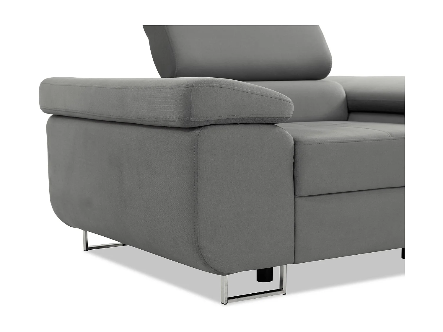 Fauteuil Comfivo Eliferu 106, Bleu, 70x134x102cm, Tissu, Pieds: Métal