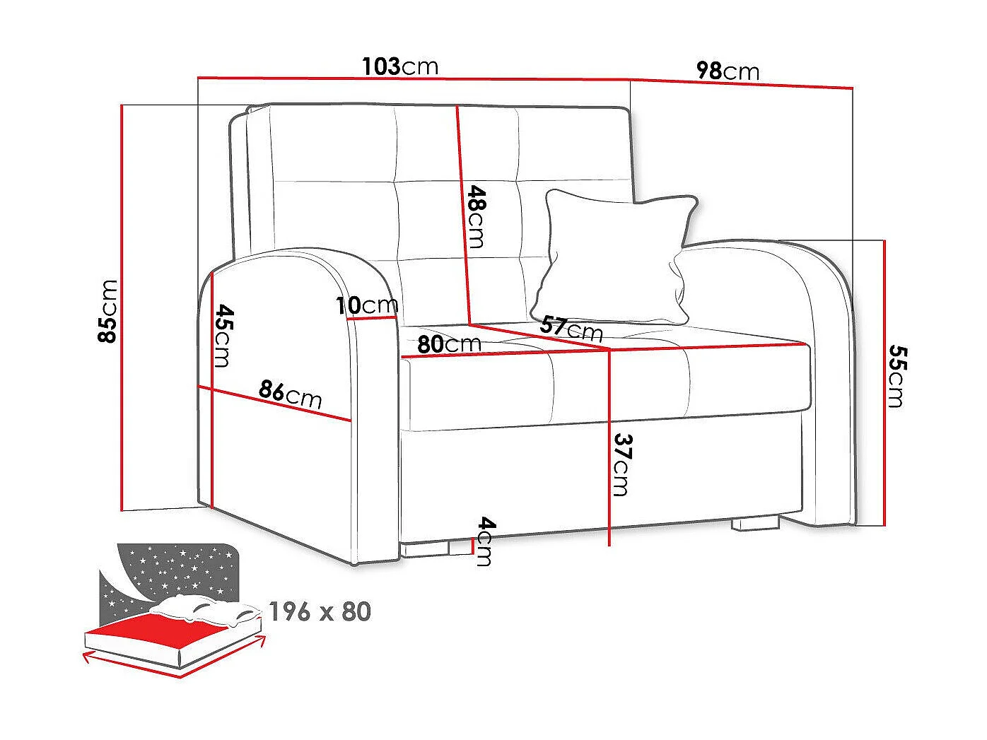 Sillón Columbus 114, Turquesa, 85x103x98cm, Tapiz, Patas: Madera, Muebles ya montados