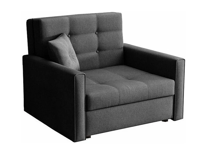 Poltrona Columbus 101, Grigio, 85x103x98cm, Arazzo, Gambe: Metallo|Plastica