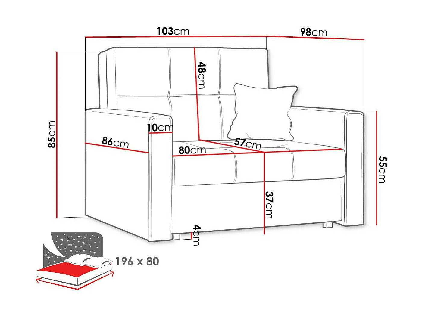Sillón Columbus 104, Turquesa, 85x103x98cm, Tapiz, Patas: Metal, Muebles ya montados