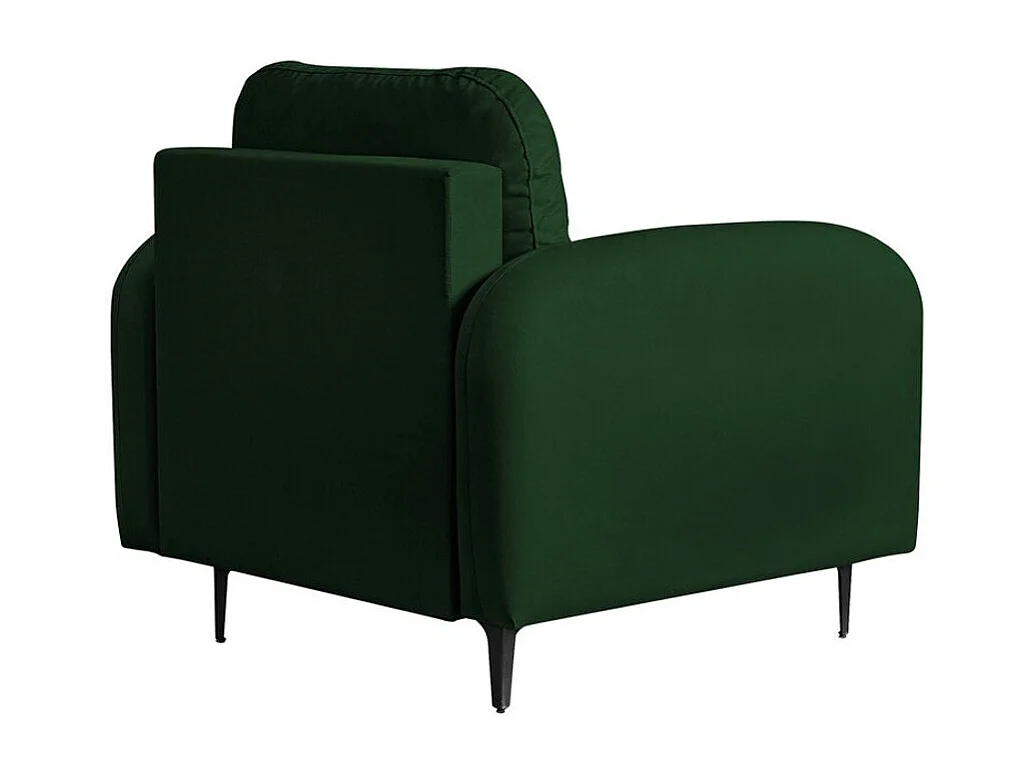 Fauteuil Torlua 100, Vert, 96x92x94cm, Tapisserie, Pieds: Métal