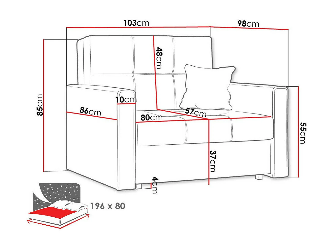 Fauteuil Columbus 104, Brun clair, 85x103x98cm, Tissu, Pieds: Métal