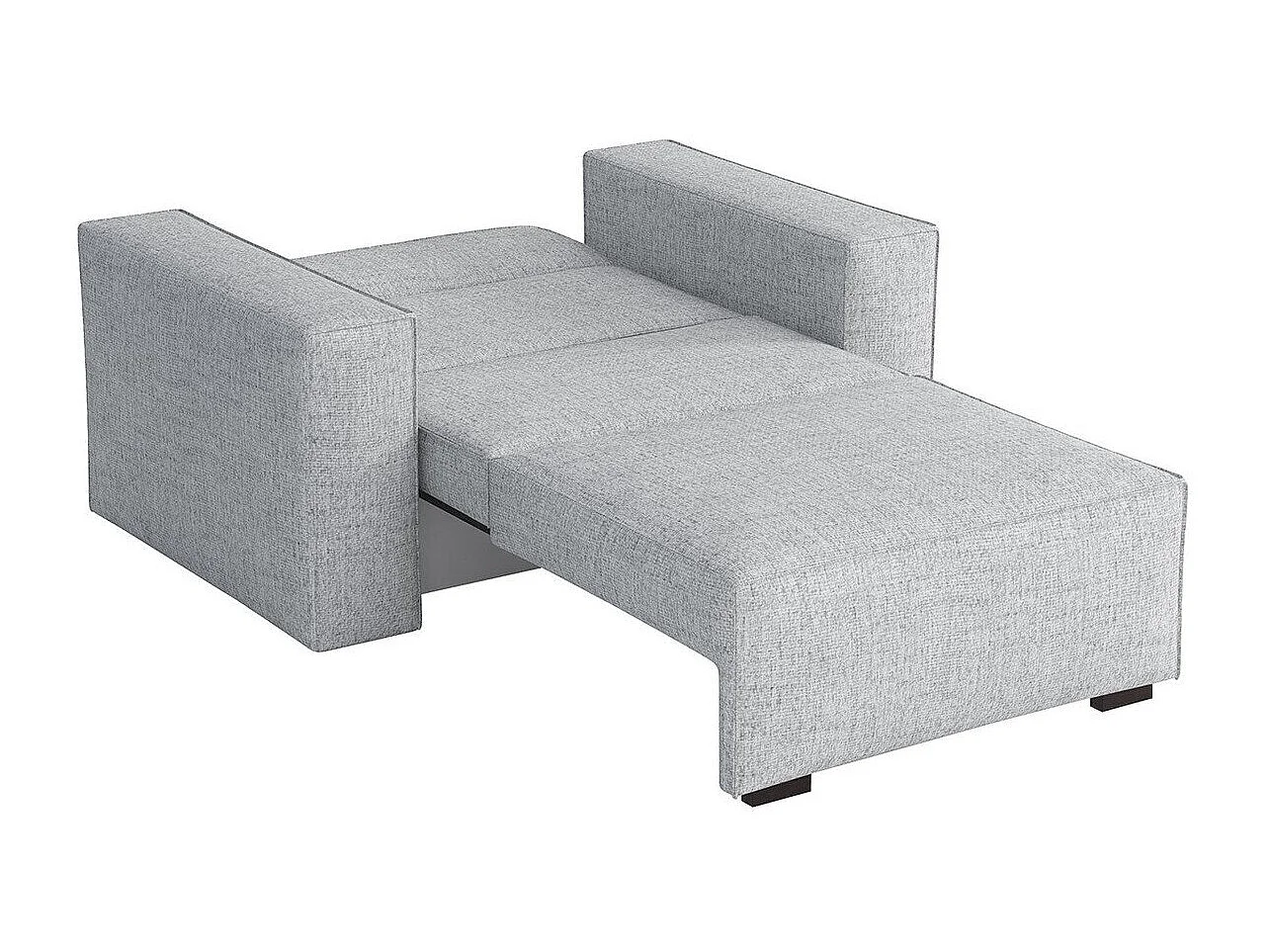 Fauteuil Columbus 195, Brun clair, 85x123x98cm, Tissu, Pieds: Bois