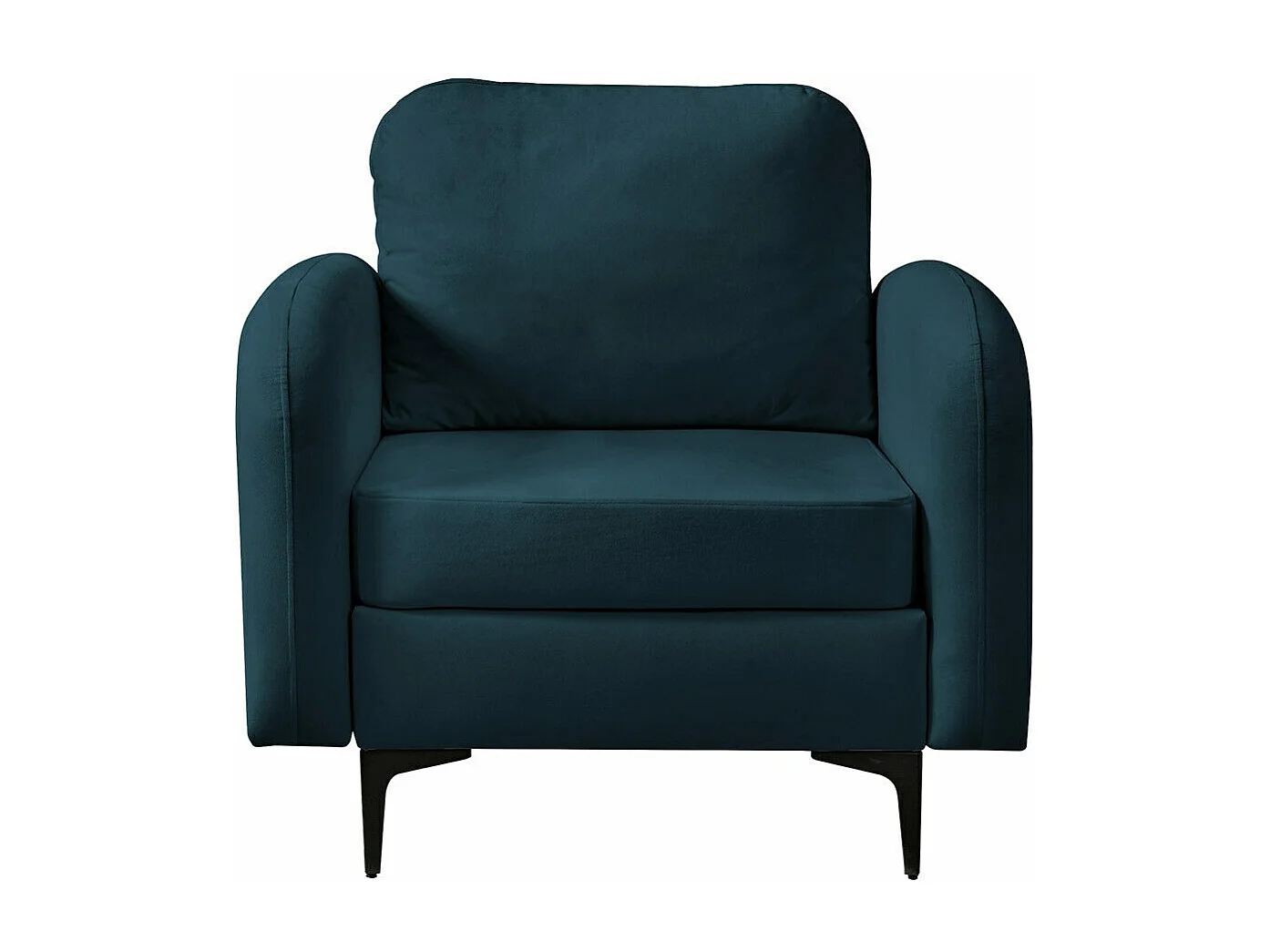 Fauteuil Torlua 100, Turquoise, 96x92x94cm, Tapisserie, Pieds: Métal