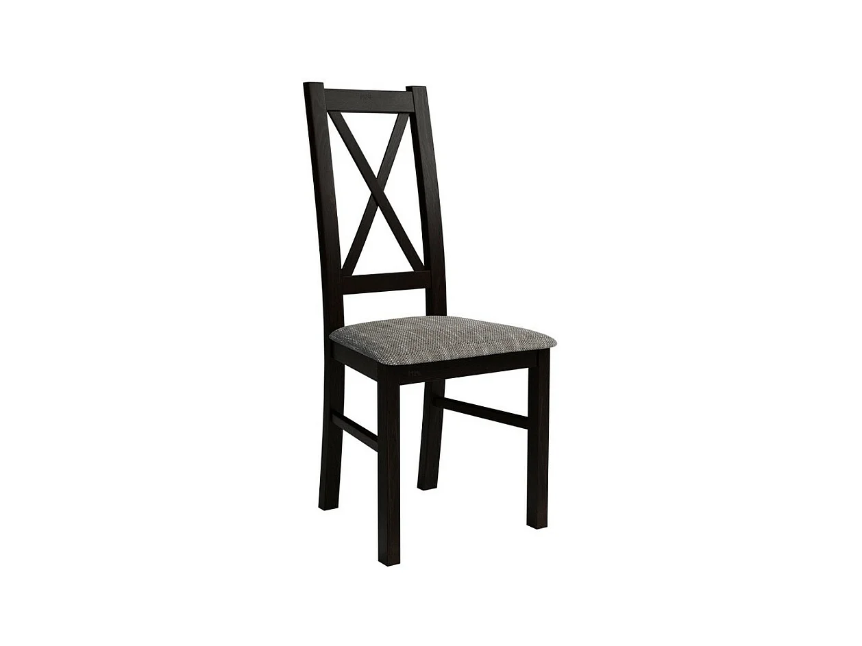 Sedia Sparks 117, Grigio|Wenge, 95x46x40cm, Arazzo, Di legno, Legno