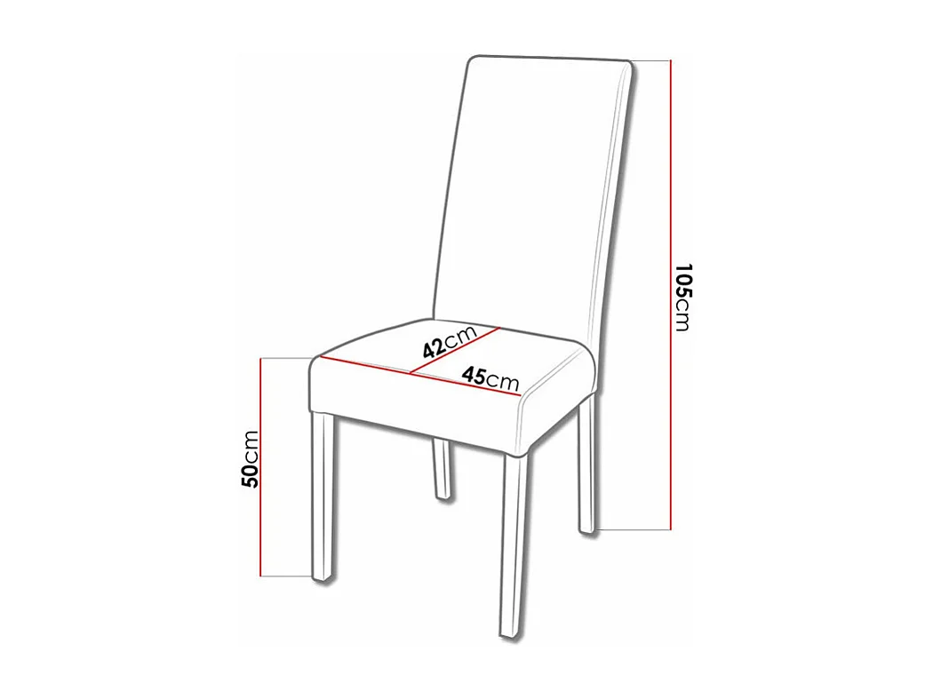 Chaise Sparks 184, Noir|Sonoma chêne, 105x45x42cm, Faux cuir, En bois, Bois