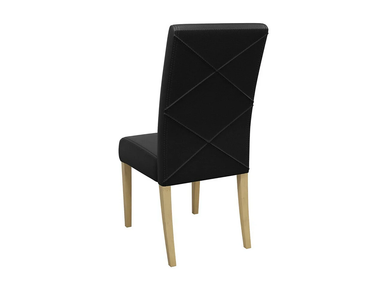 Silla Sparks 184, Negro|Roble Sonoma, 105x45x42cm, Cuero ecológico, De madera, Madera