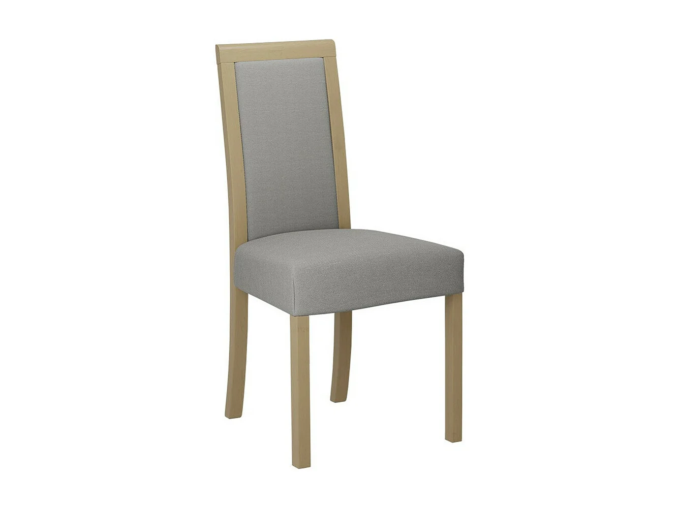 Chaise Victorville 161, Sonoma chêne|Gris clair, 93x45x41cm, Tapisserie, En bois, Bois