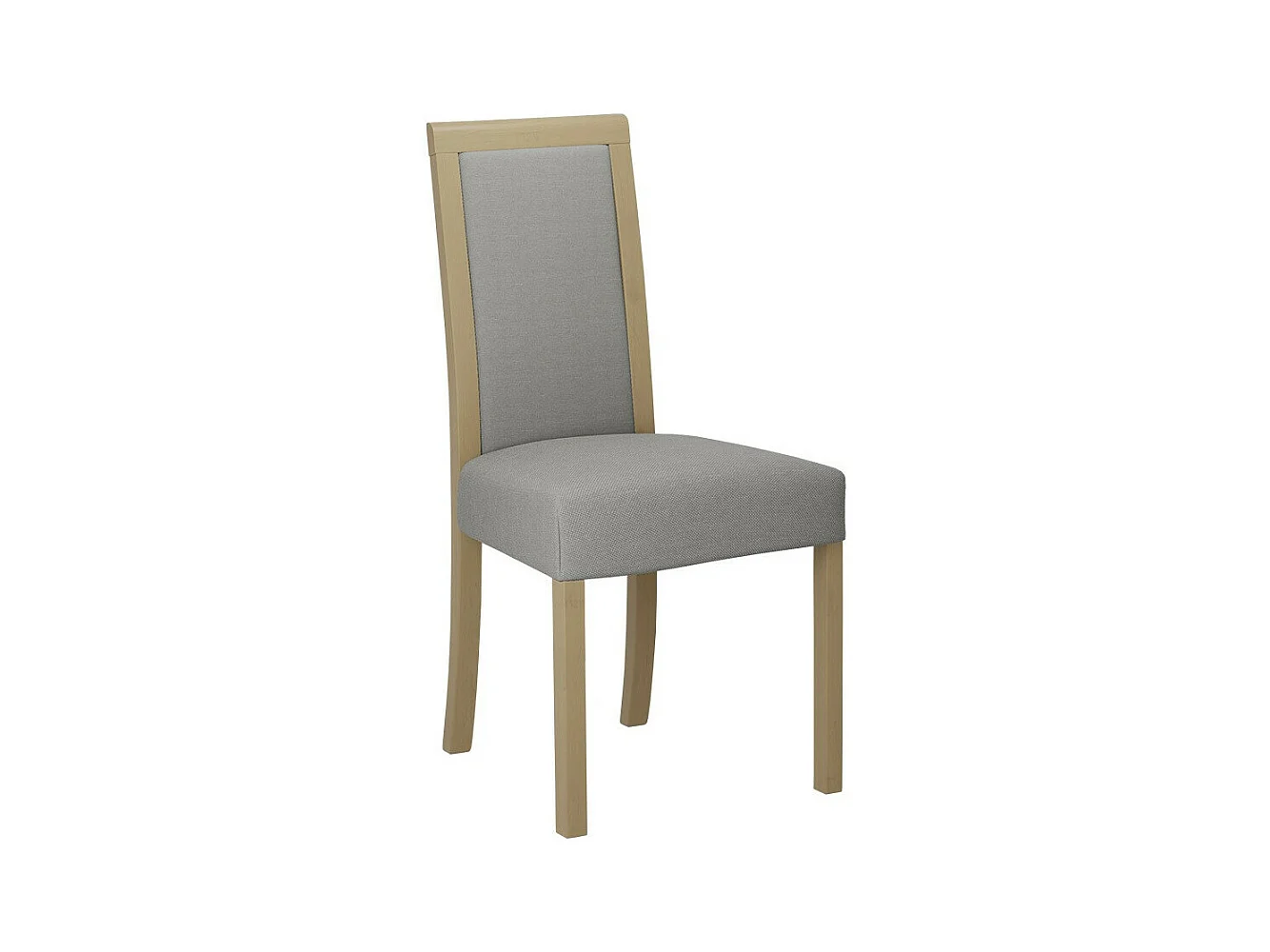 Silla Victorville 161, Gris claro|Roble Sonoma, 93x45x41cm, Tapiz, De madera, Madera