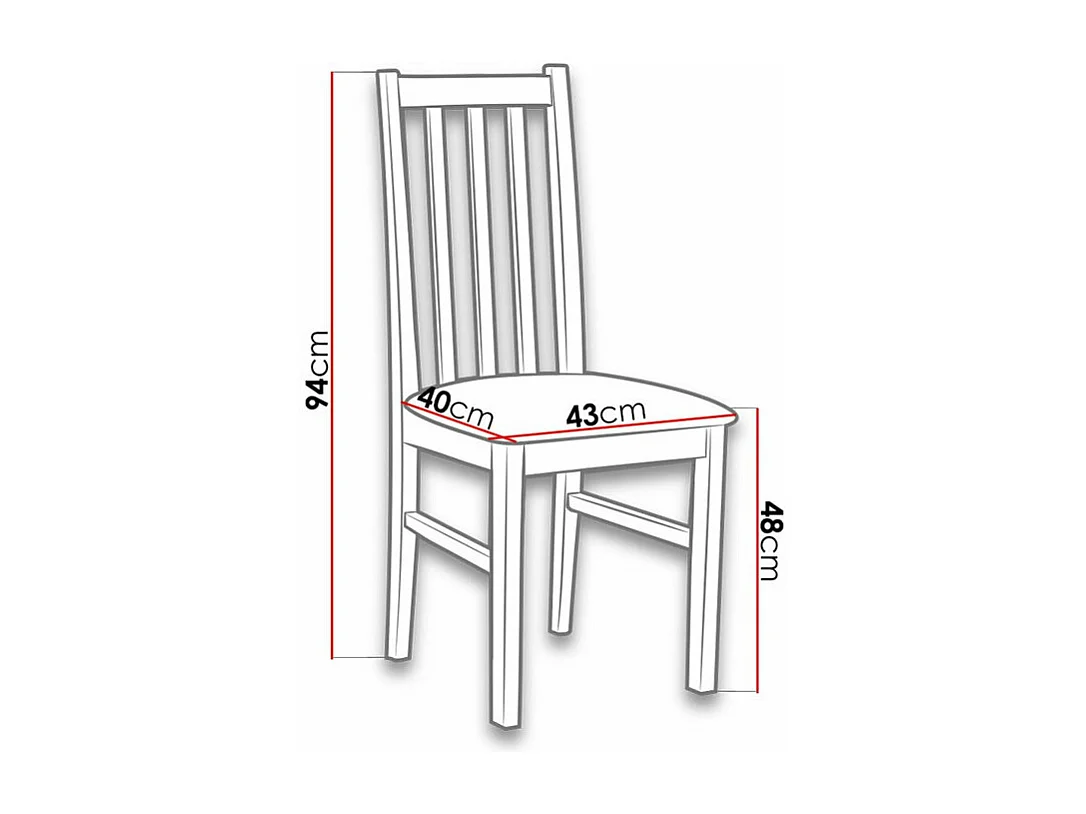 Chaise Victorville 141, Gris|Blanc, 94x43x49cm, Tissu, En bois, Bois