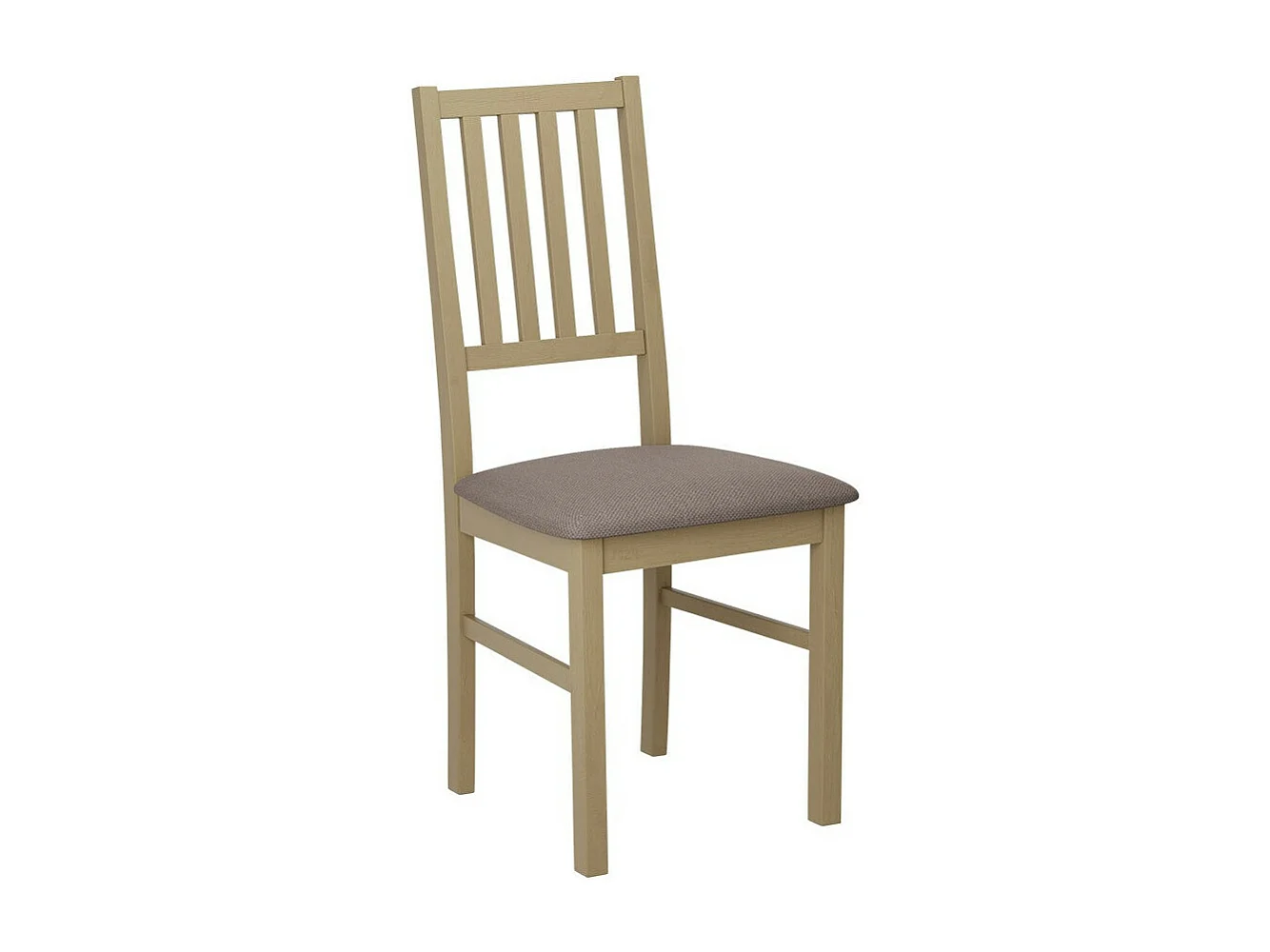 Silla Victorville 170, De color marrón claro|Roble Sonoma, 90x43x49cm, Tapiz, De madera