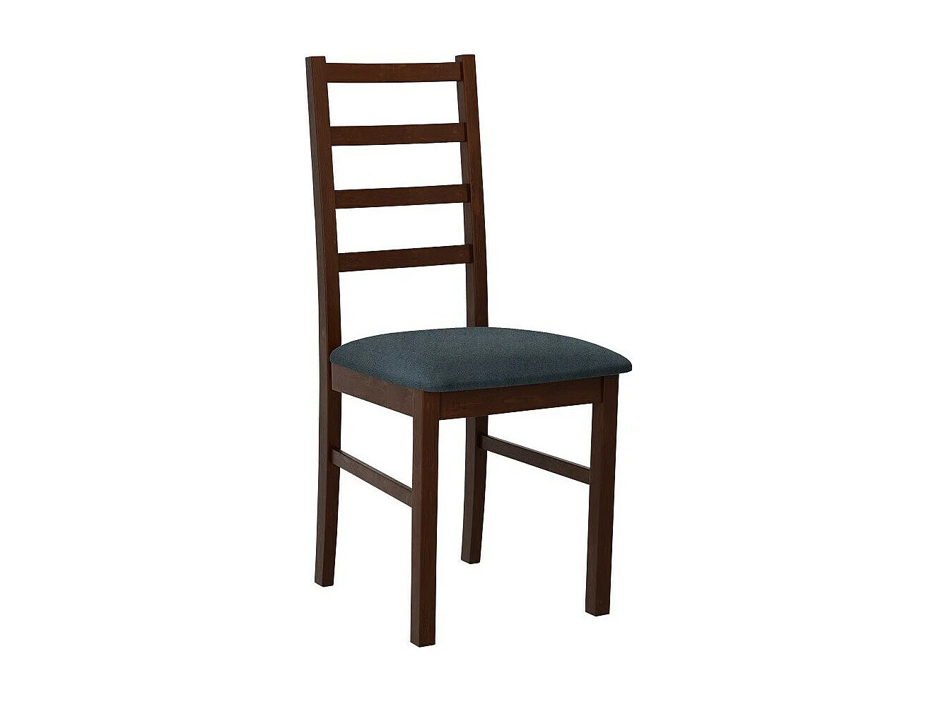 Silla Victorville 171, Nuez|Gris, 94x43x40cm, Tapiz, De madera, Madera