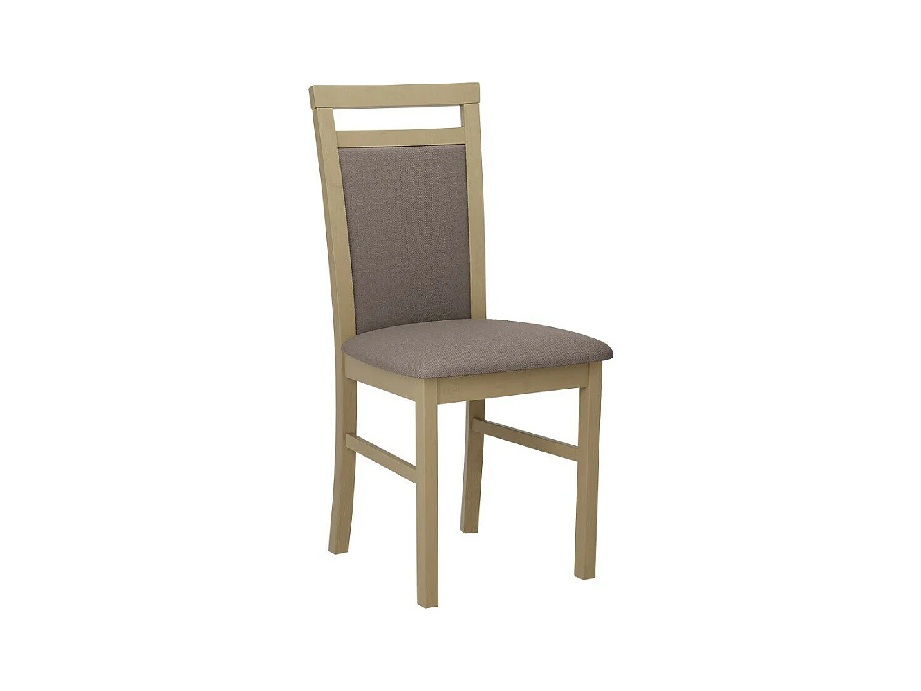 Silla Victorville 154, Roble Sonoma|De color marrón claro, 93x43x40cm, Tapiz, De madera