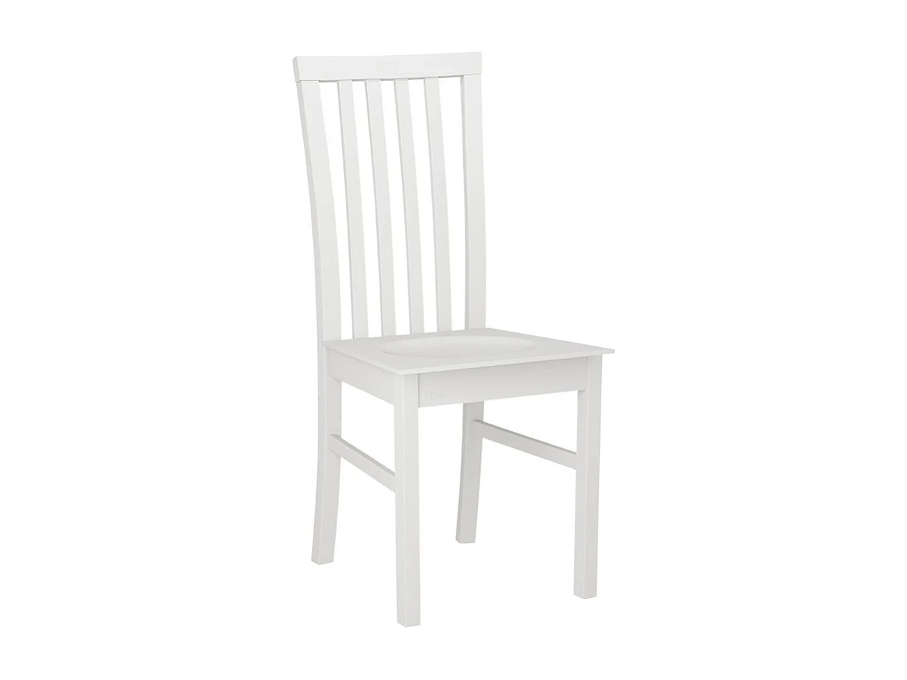 Chaise Victorville 159, Blanc, 93x43x40cm, Bois, En bois, Mobilier déjà assemblé