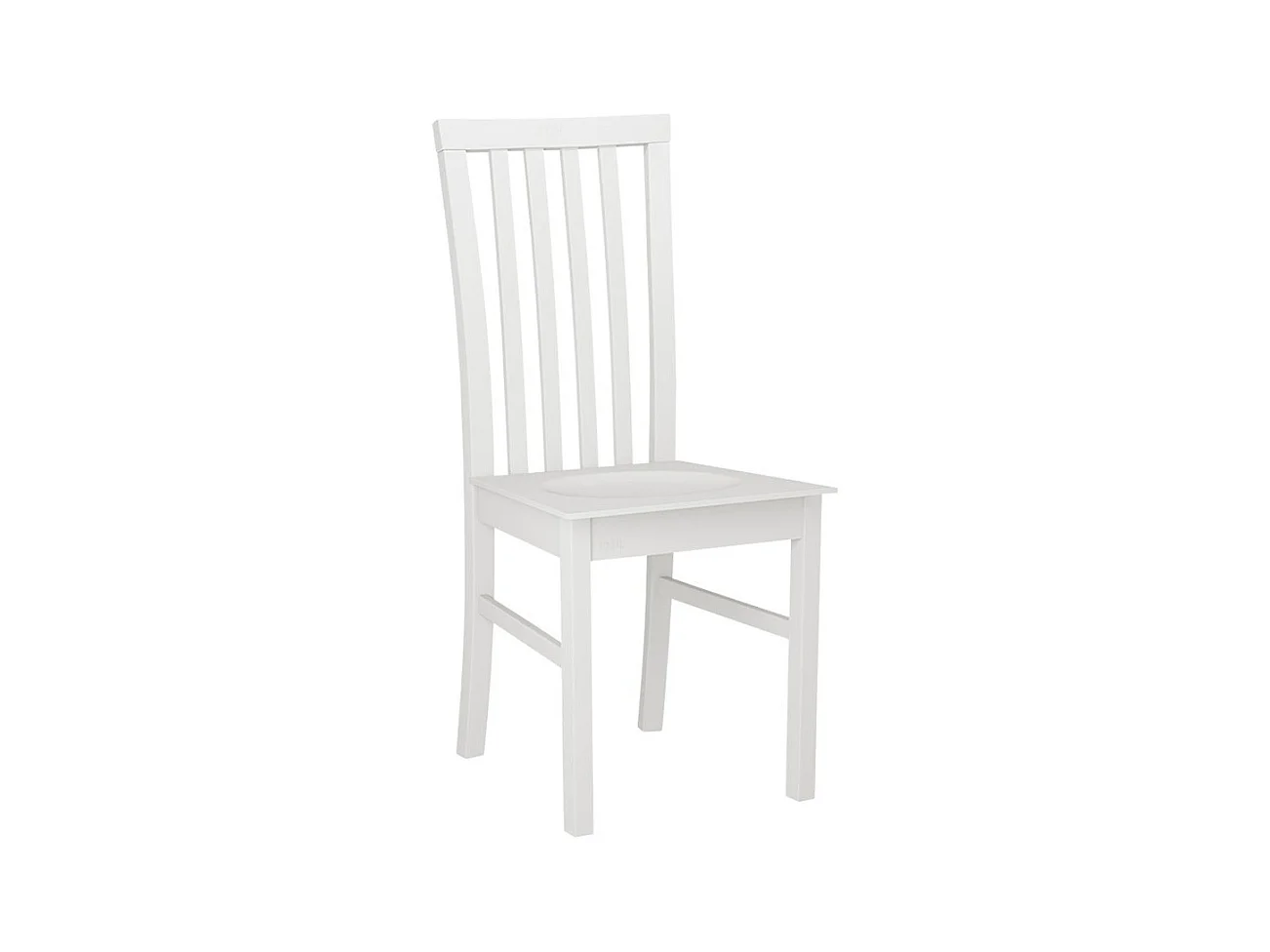 Silla Victorville 159, Blanco, 93x43x40cm, Madera, De madera, Muebles ya montados