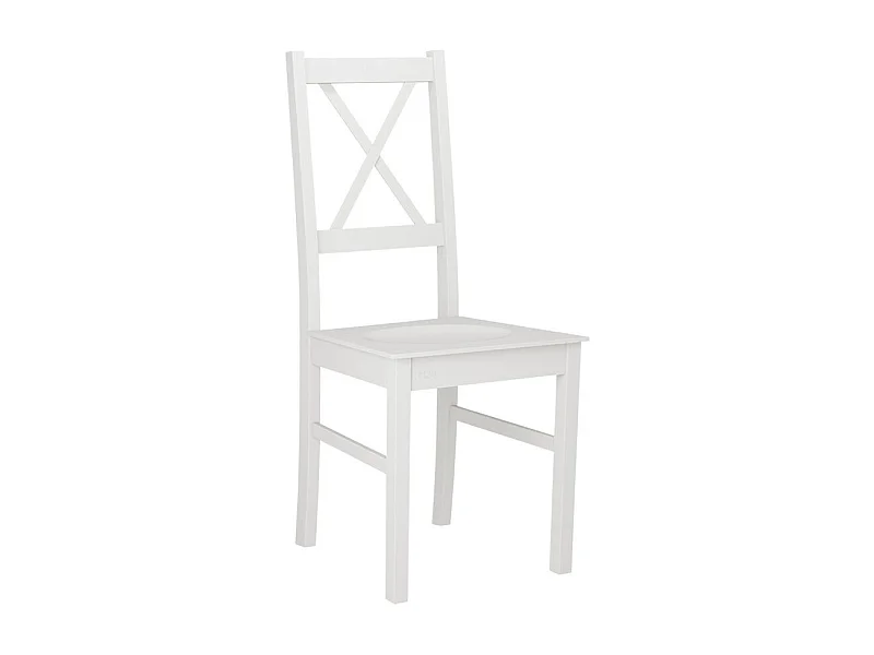 Silla Victorville 137, Blanco, 94x43x40cm, Madera, De madera, Muebles ya montados