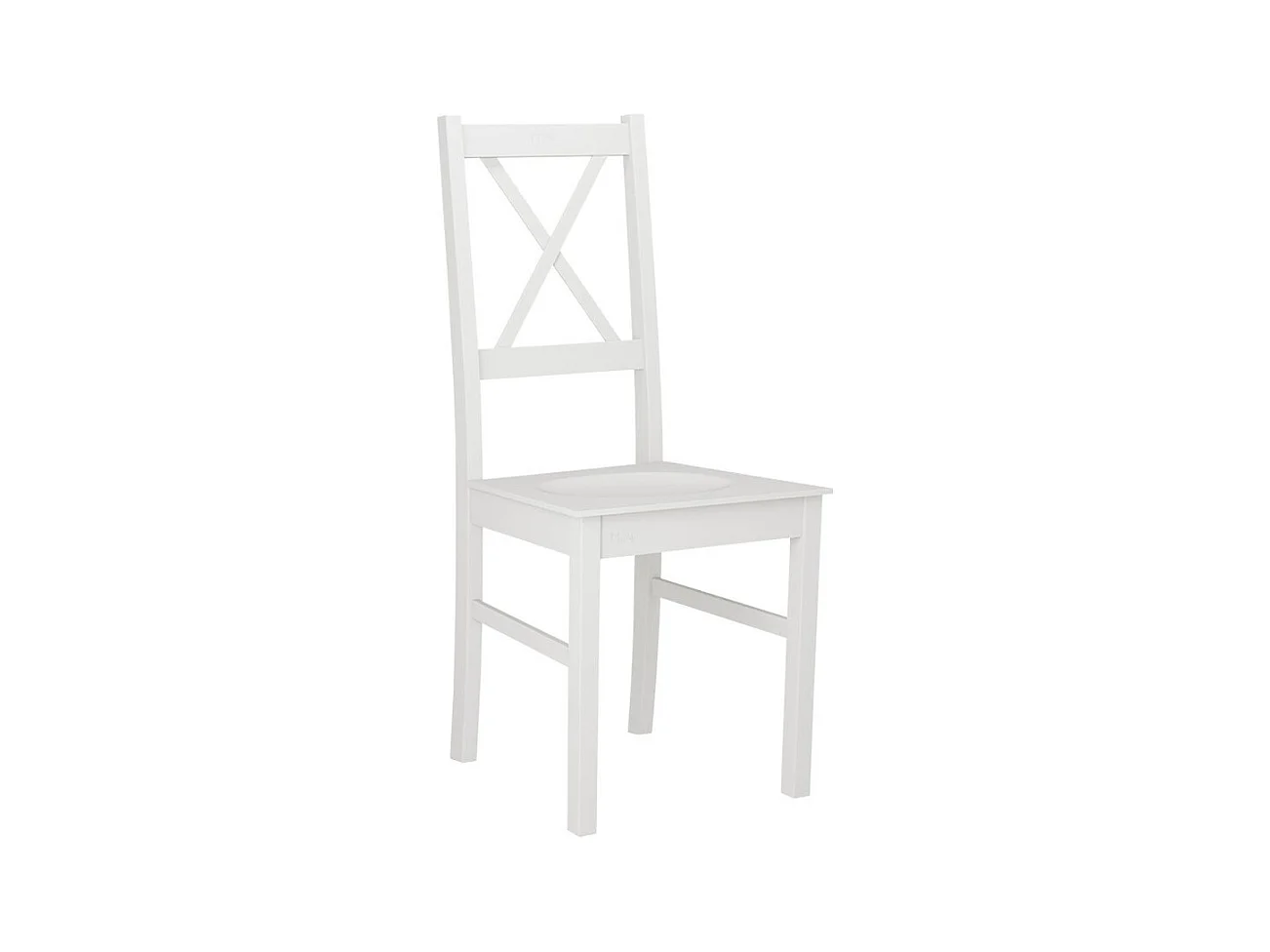 Silla Victorville 137, Blanco, 94x43x40cm, Madera, De madera, Muebles ya montados